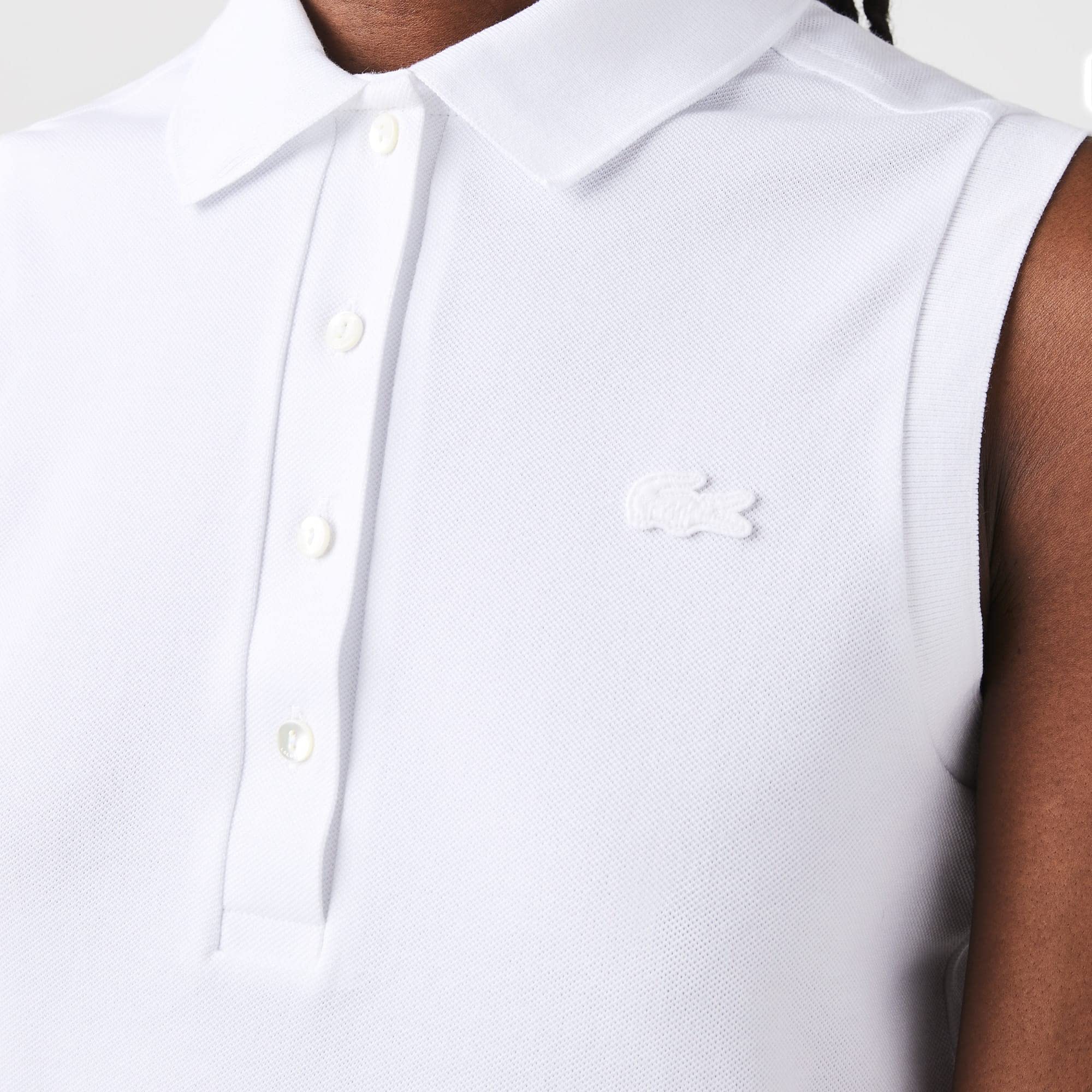 Lacoste Polo Sans Manches Slim Fit Femme