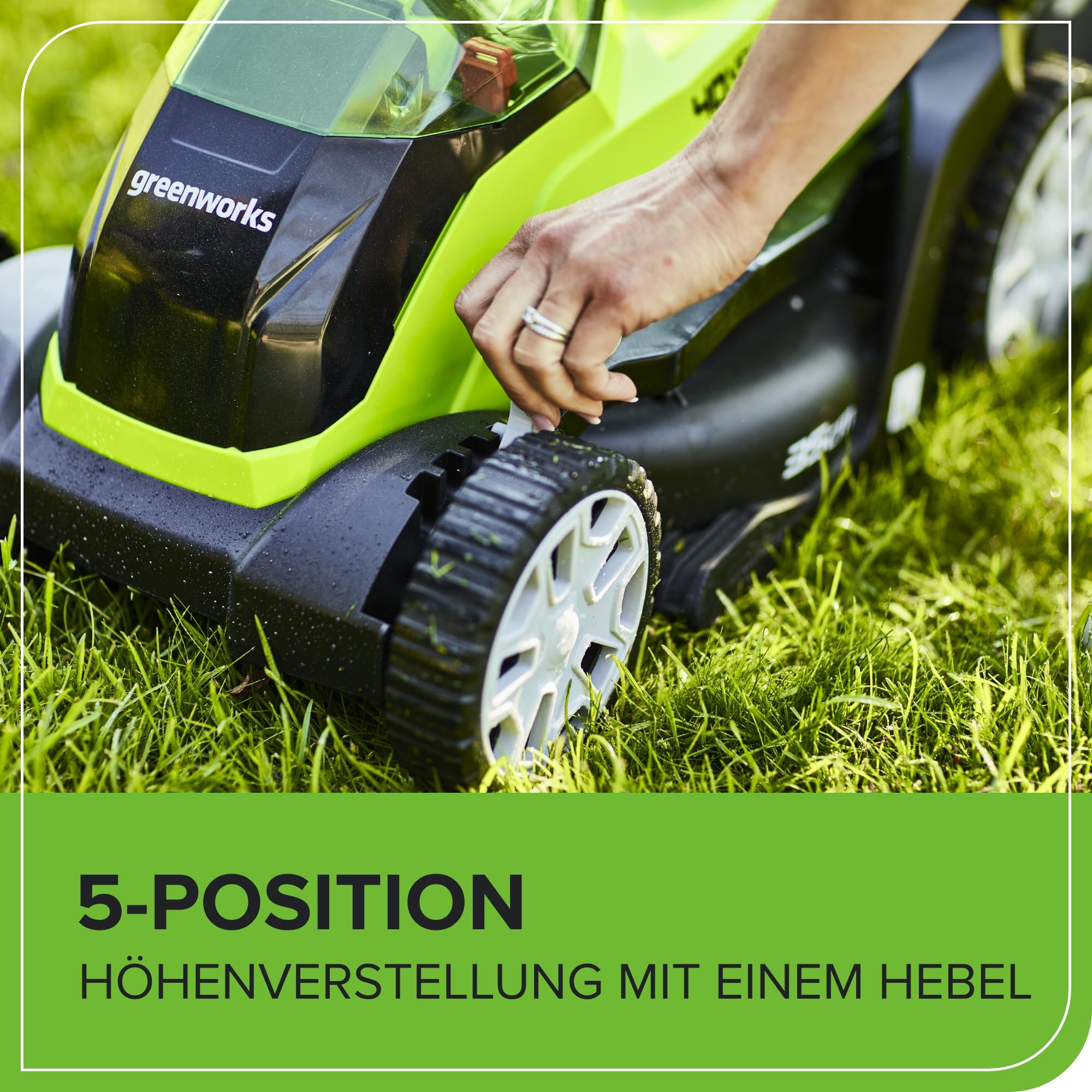 Greenworks Tondeuse à Gazon sans Fil pour Pelouses Jusqu'à 400m², Largeur de Coupe de 35cm G40LM35 & Batterie 40V 4Ah et Chargeur Universel Puissance 2A - GSK40B4 Plus Batterie 40V 5Ah - G40B5