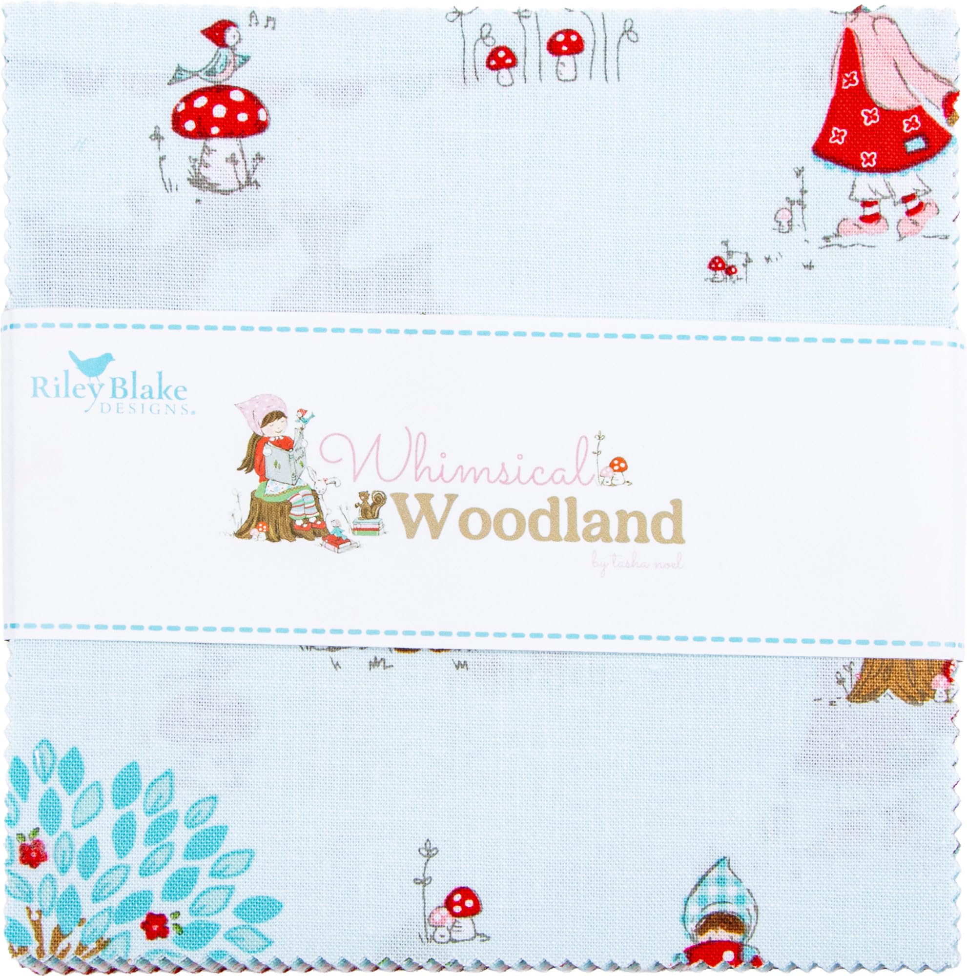 Tasha Noel Whimsical Woodland 5" Stacker 42 5-inch Squares Charm Pack Riley Blake Designs 5-17640-42