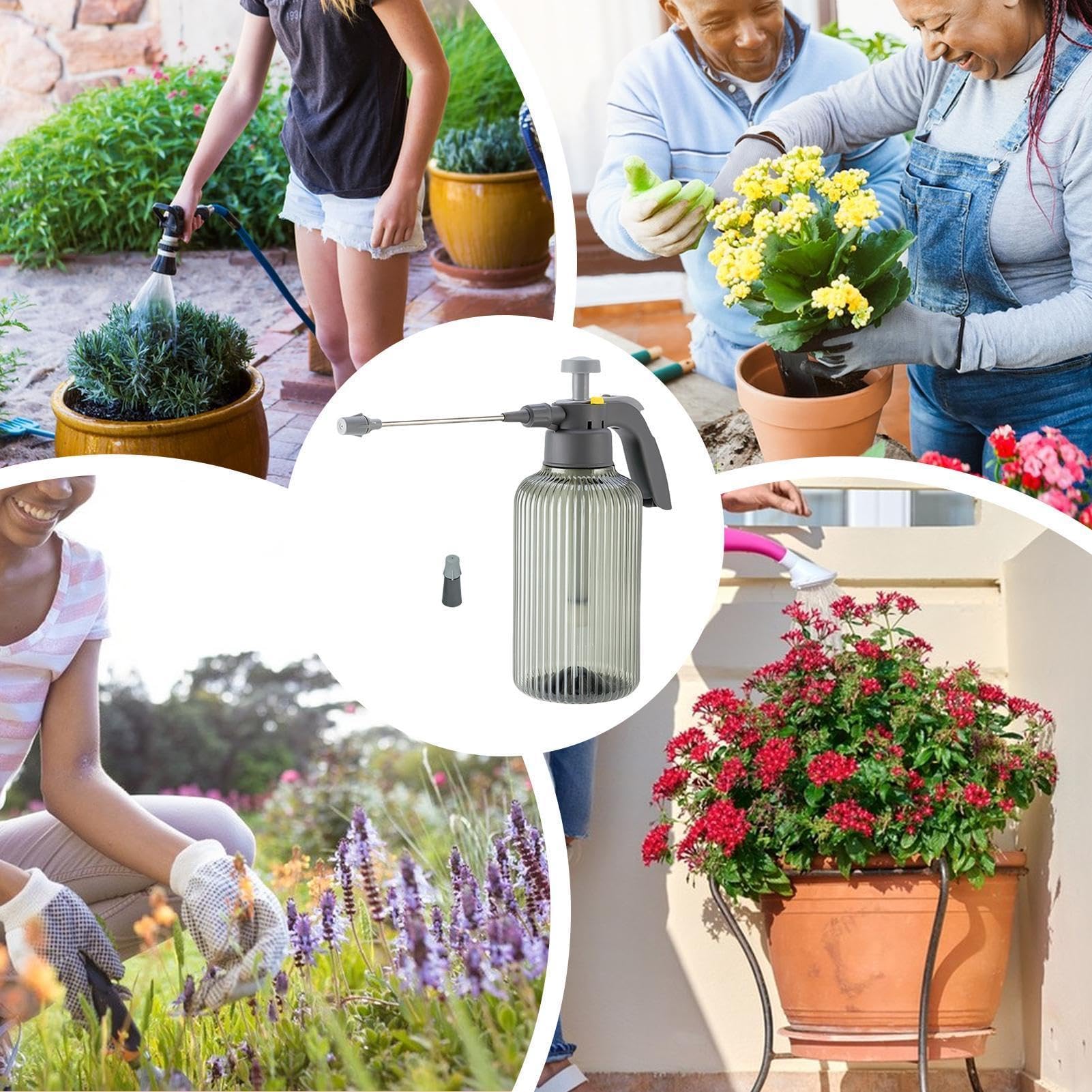 Arrosoir – 2 modes d'arrosage brumisateur pour fleurs, pelouse, terrasse, décoration de jardin 2000 ml