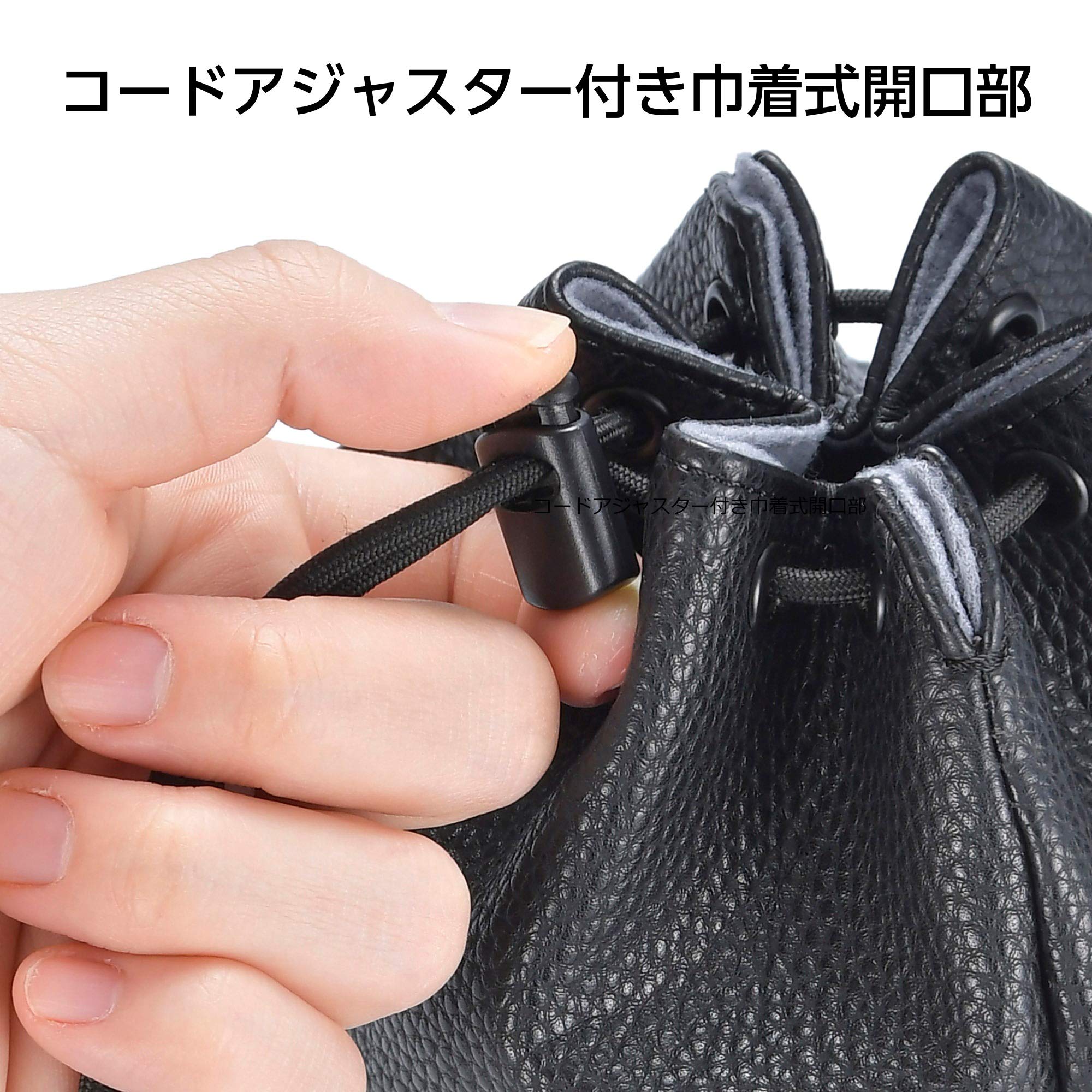 【未使用】腰につけられるレンズポーチ　ブラック カメラ好きは欲しかったはず！腰につけられるレンズポーチ、作り