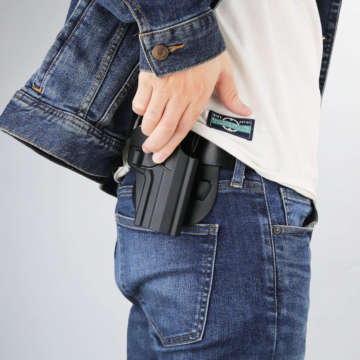 efluky HK Paddelholster Holster Pistole HK USP Holster Fit H&K USP 9mm/.40 Full Size, Paddle 60° Einstellbar