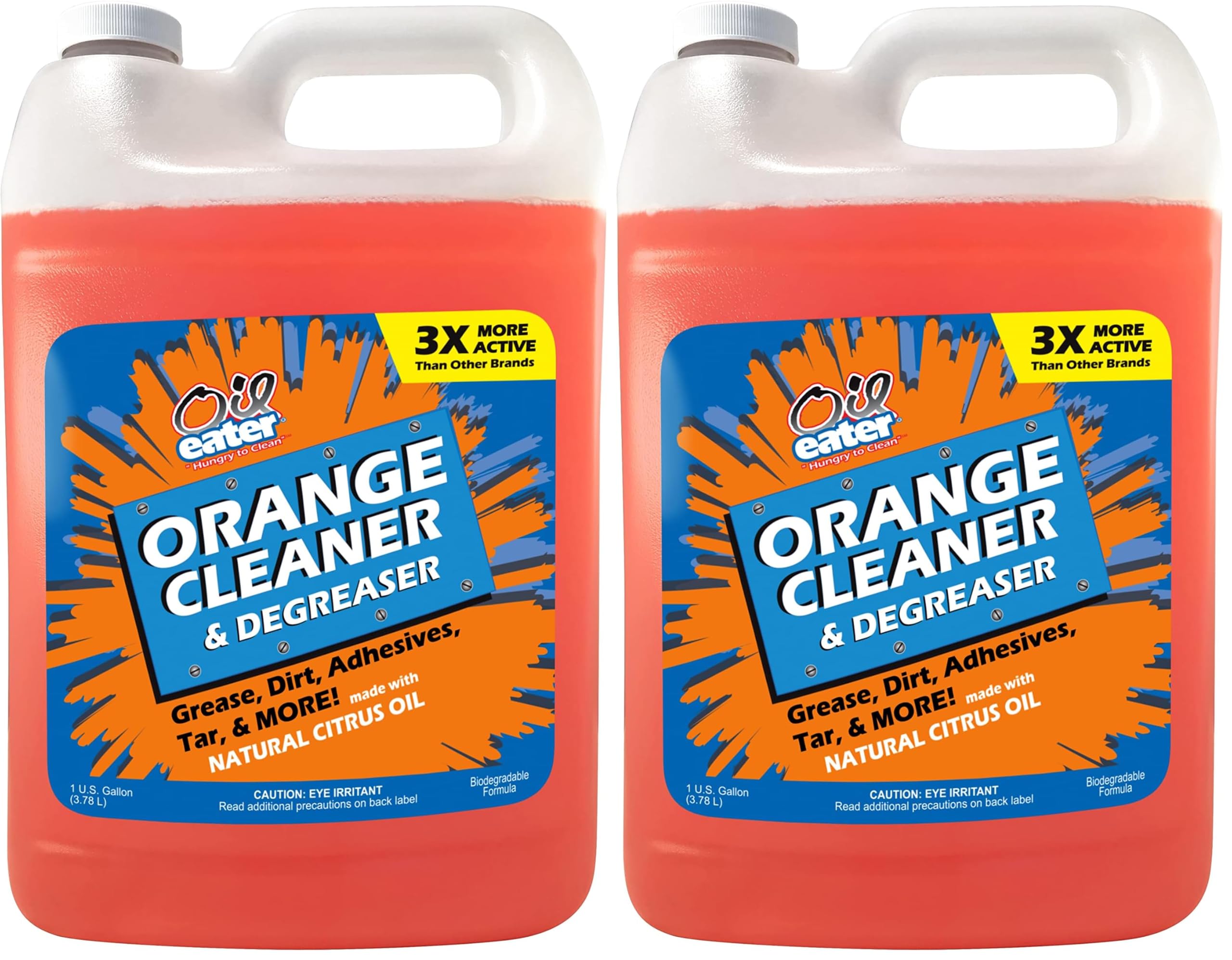 Orange Cleaner Degreaser, 1-Gallon Concentrate (Pack of 2)