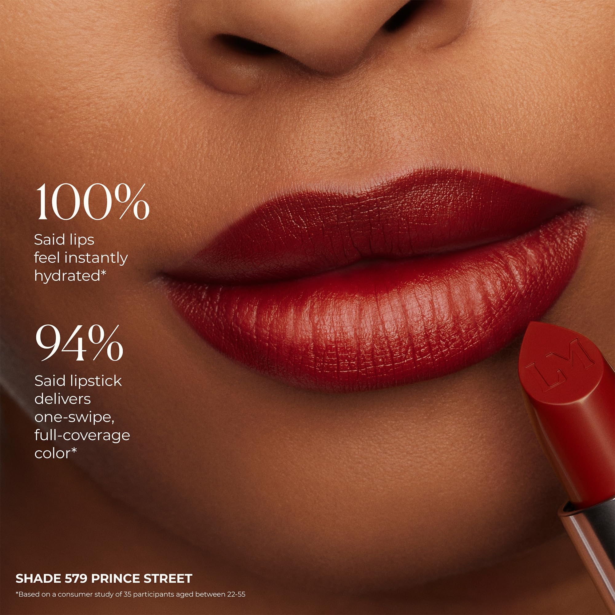 Laura Mercier Hydra Crème, rossetto al caviale, 16 ore di idratazione e riparazione della barriera labiale, durata per tutto il giorno, effetto volumizzante, resistente alle macchie e allo
