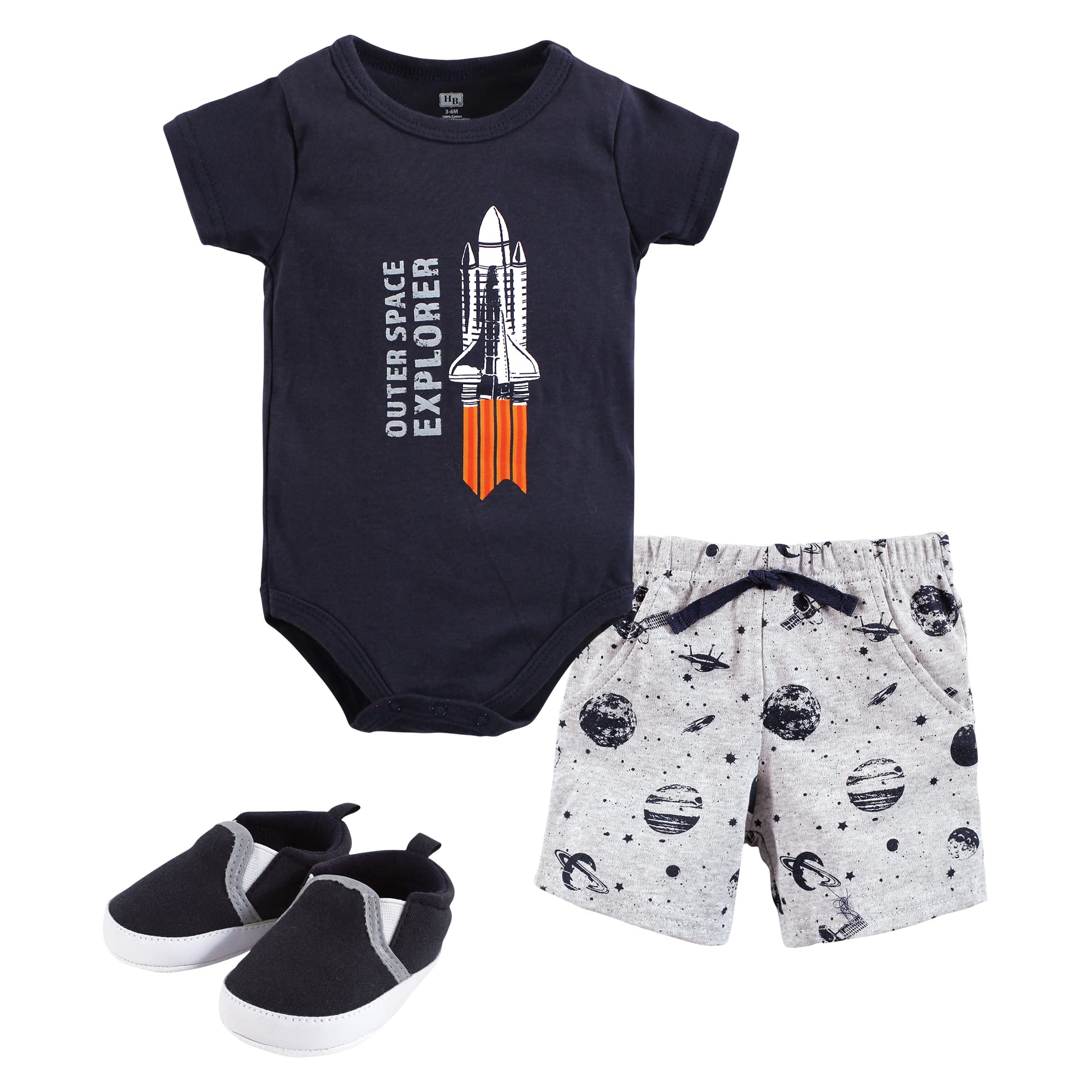 Hudson baby Bodysuit, Pants/Shorts And Shoes Set di corredino per bambini Bambini e ragazzi
