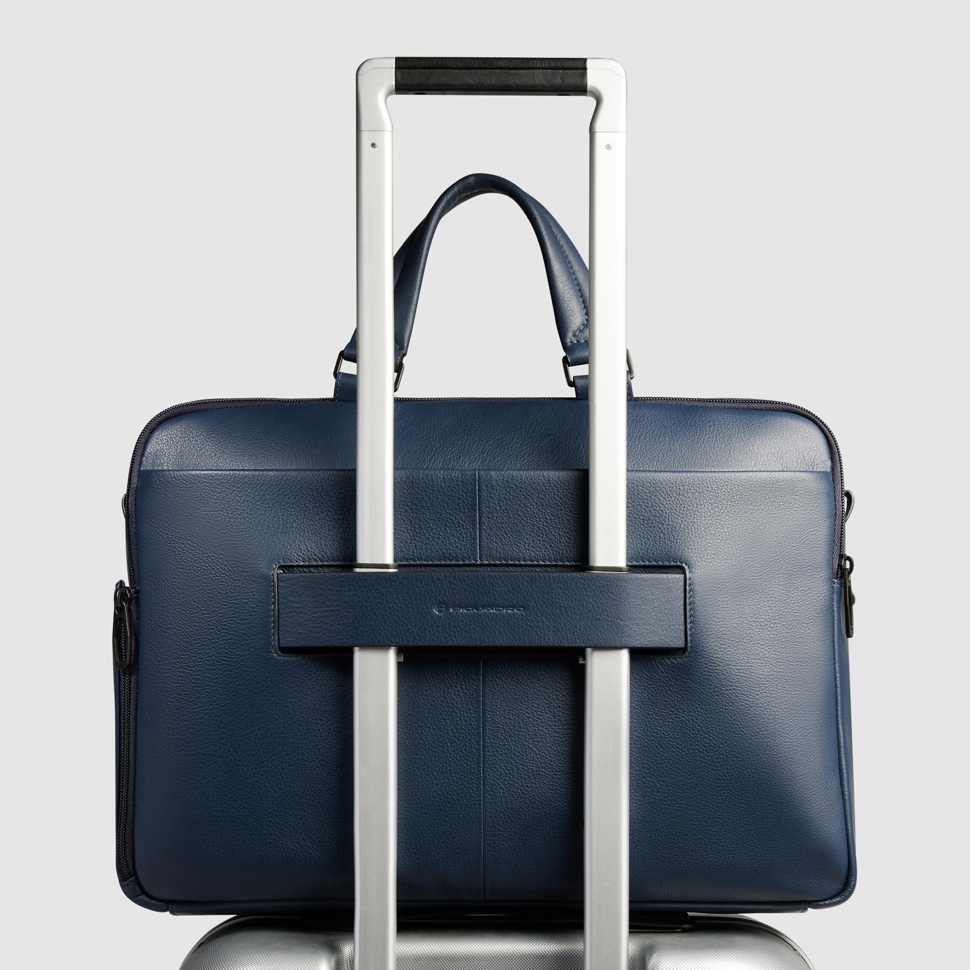 PIQUADRO – Borsa - Porta Pc 15,6" – Elegante e Professionale - In Pelle – Uomo