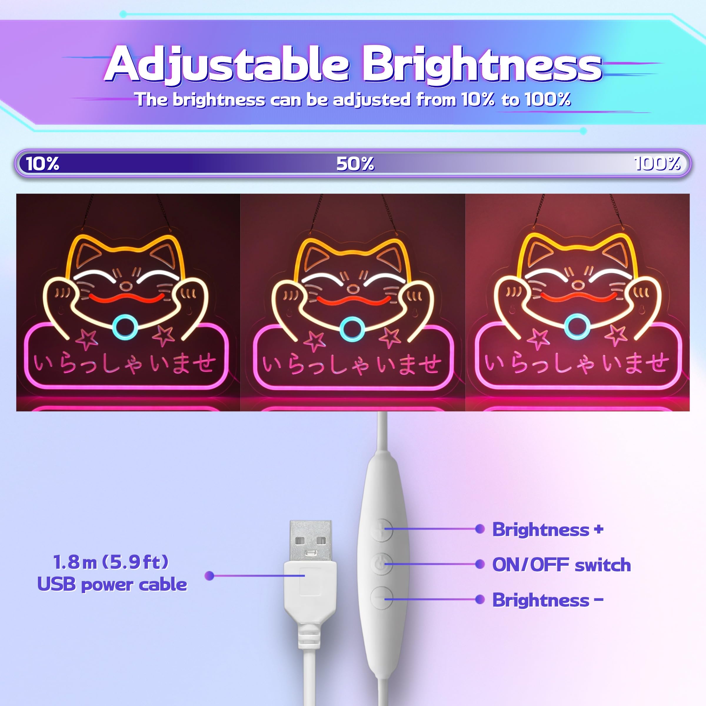 Amazon | CNBEYOUNG いらっしゃいませ ネオンサイン welcome LED 歓迎