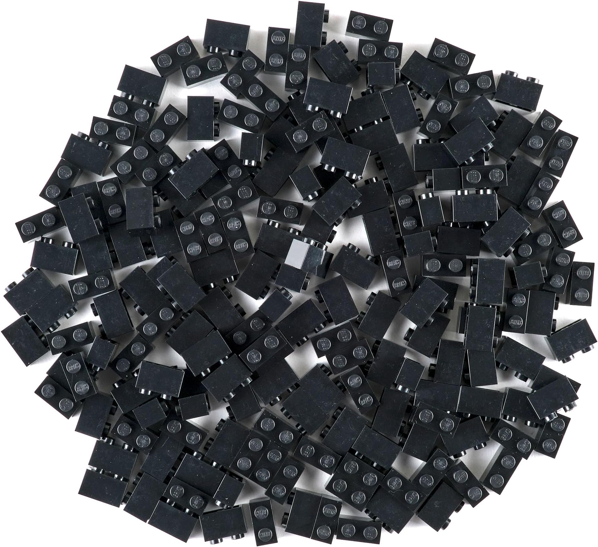 Strictly BriksClassic Bricks Starter Kit, Black, 192 Pieces, 1x2 Inches, Building Creative Play Set for Ages 3 and Up, 100% Compatible with All Major Brick Brands