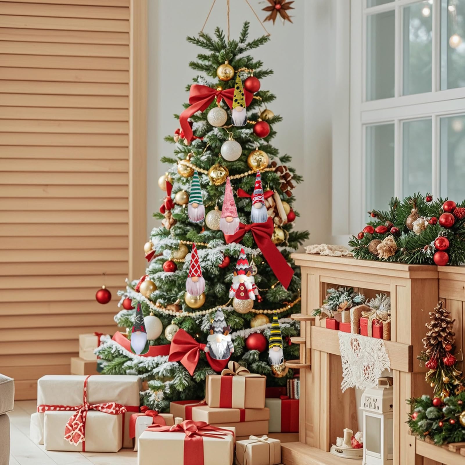 Calendario 'Avvento Di Natale Calendario Conto Alla Rovescia Di 24 Giorni | Bambole Di Gnomi In Peluche Per Bambini E Adulti Per Scrivania Mensola Libreria Camera Soggiorno