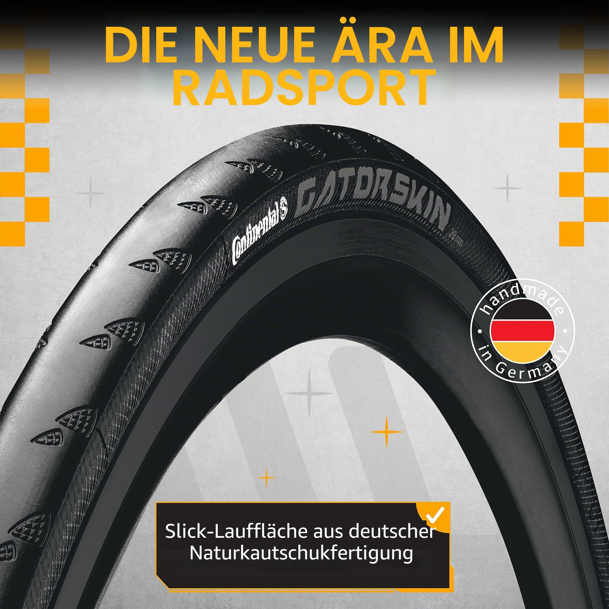 Continental Gatorskin Fahrradreifen, starr, 700 x 23 C, 23-622, Unisex Erwachsene, Schwarz