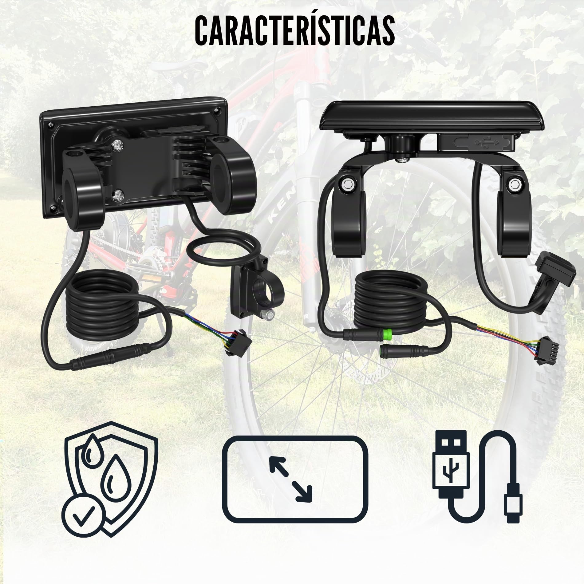 SW900 - Pantalla LED para bicicleta eléctrica, 5 pines, SW900, 36 V, 48 V, 60 V, 72 V, velocímetro