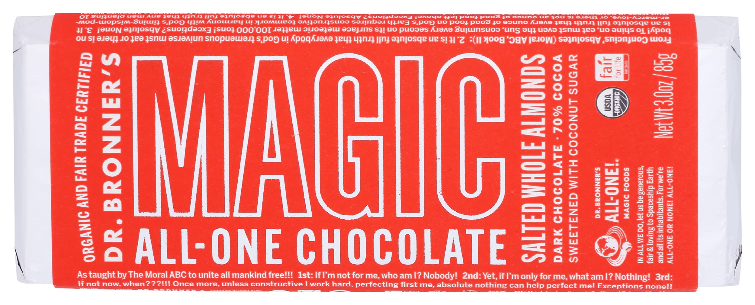 Dr Bronners, Dr Br Chocolate Salted Almond, 3 Ounce