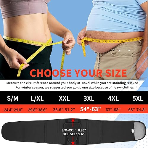 Miniatura 6 de Soporte de espalda de tamaño extra grande para dolor de espalda inferior (XXXL) Negro -,Rosa,Marrón,Gris