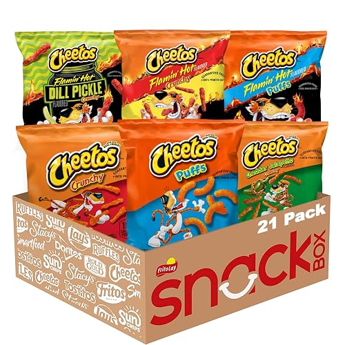 Cheetos Cheese Flavored Snacks Variety Pack of Chips (Pack of 21) - 19.88 Ounce (Pack of 1)