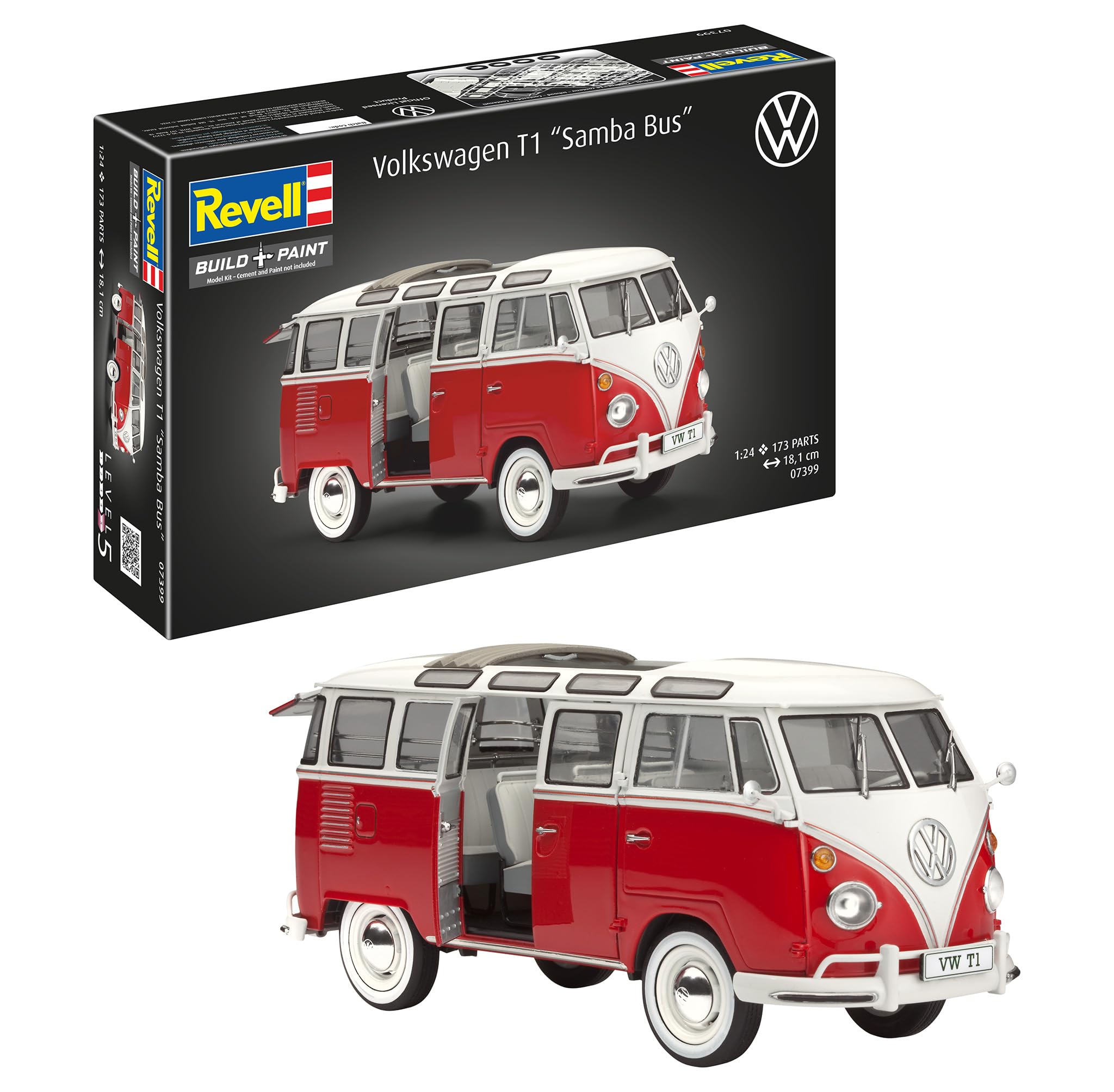 Amazon | ドイツレベル(Revell) 1/24 フォルクスワーゲン T1 サンバ