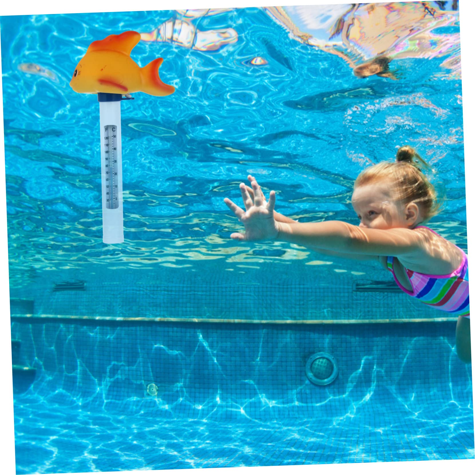 POPETPOP 4pezzi Termometro Galleggiante Per Piscina Misuratore Fahrenheit Per e Vasche Idromassaggio
