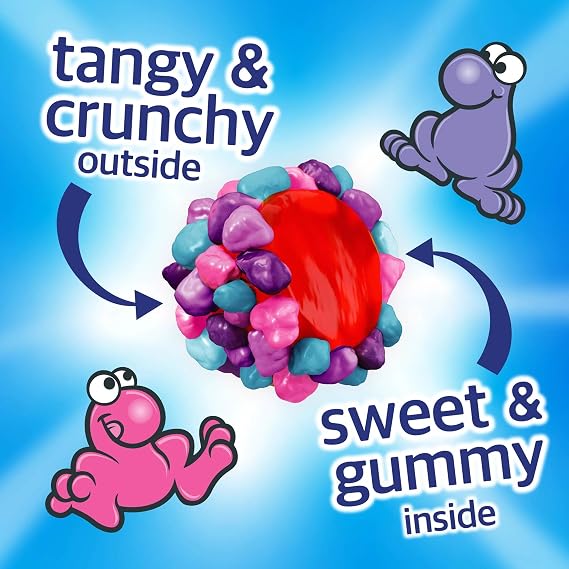Nerds Gummy Clusters, Back to School Candy, Very Berry, 3ounce (Pack of 12)
