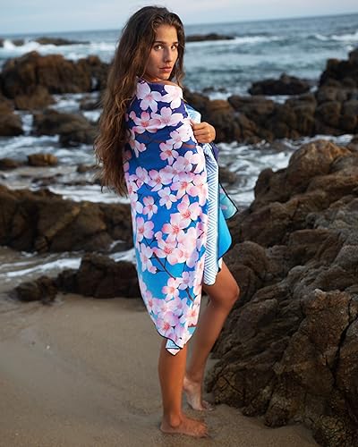 Miniatura 6 de Elite Trend Toalla de secado rápido extra grande de 78 x 35 pulgadas, toalla de playa de microfibra, perfecta para la playa, viajes, natación,