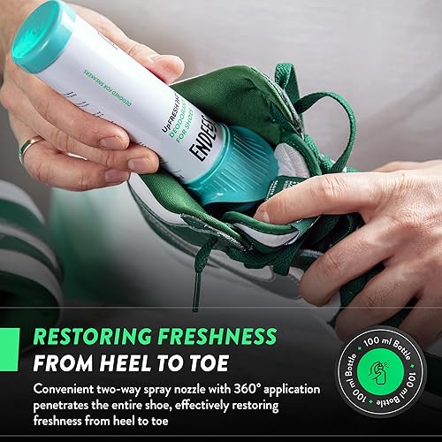Miniatura 3 de Endees UpFresh - Spray desodorante para zapatos de 360, 2 x 3.38 onzas líquidas I eliminador de olores de pies en aerosol para zapatos, pies, tenis,