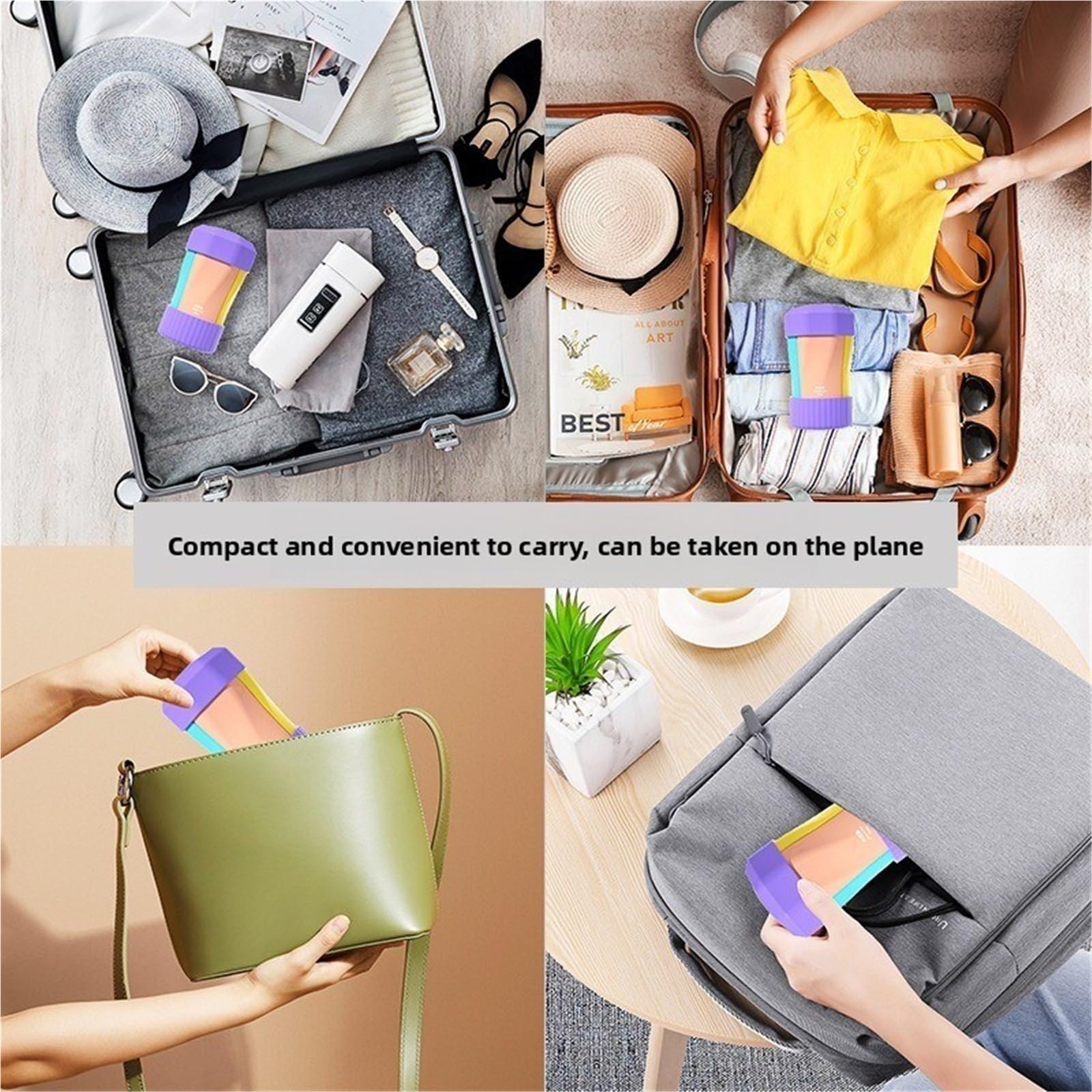 Set di bottiglie da viaggio in silicone 2 pezzi Per Shampoo, Lozione | Contenitore portatile for articoli da toeletta 4 in 1 for shampoo BodyWash da viaggio(Green)