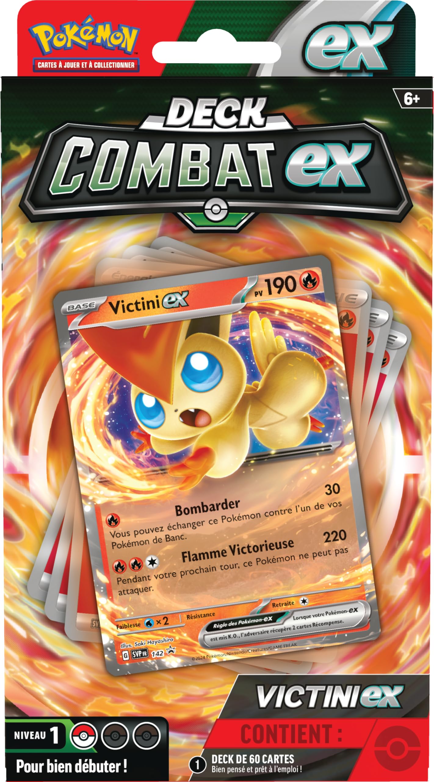 Pokémon TCG Deck Combat Victini-ex (Deck mit 60 Karten, gebrauchsfertig)