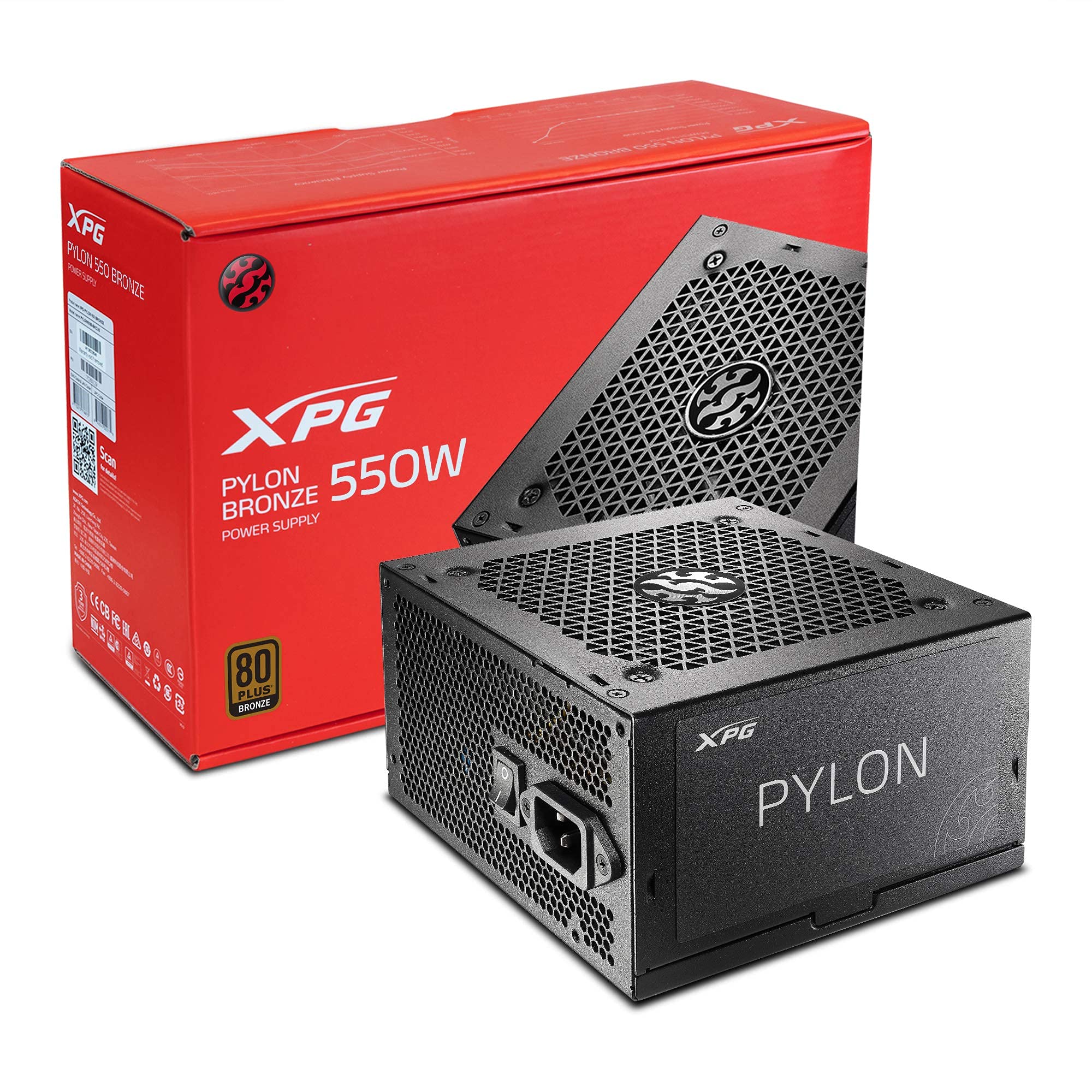 Amazon | XPG PYLON パイロン 550W PC電源ユニット [ 80PLUS Bronze