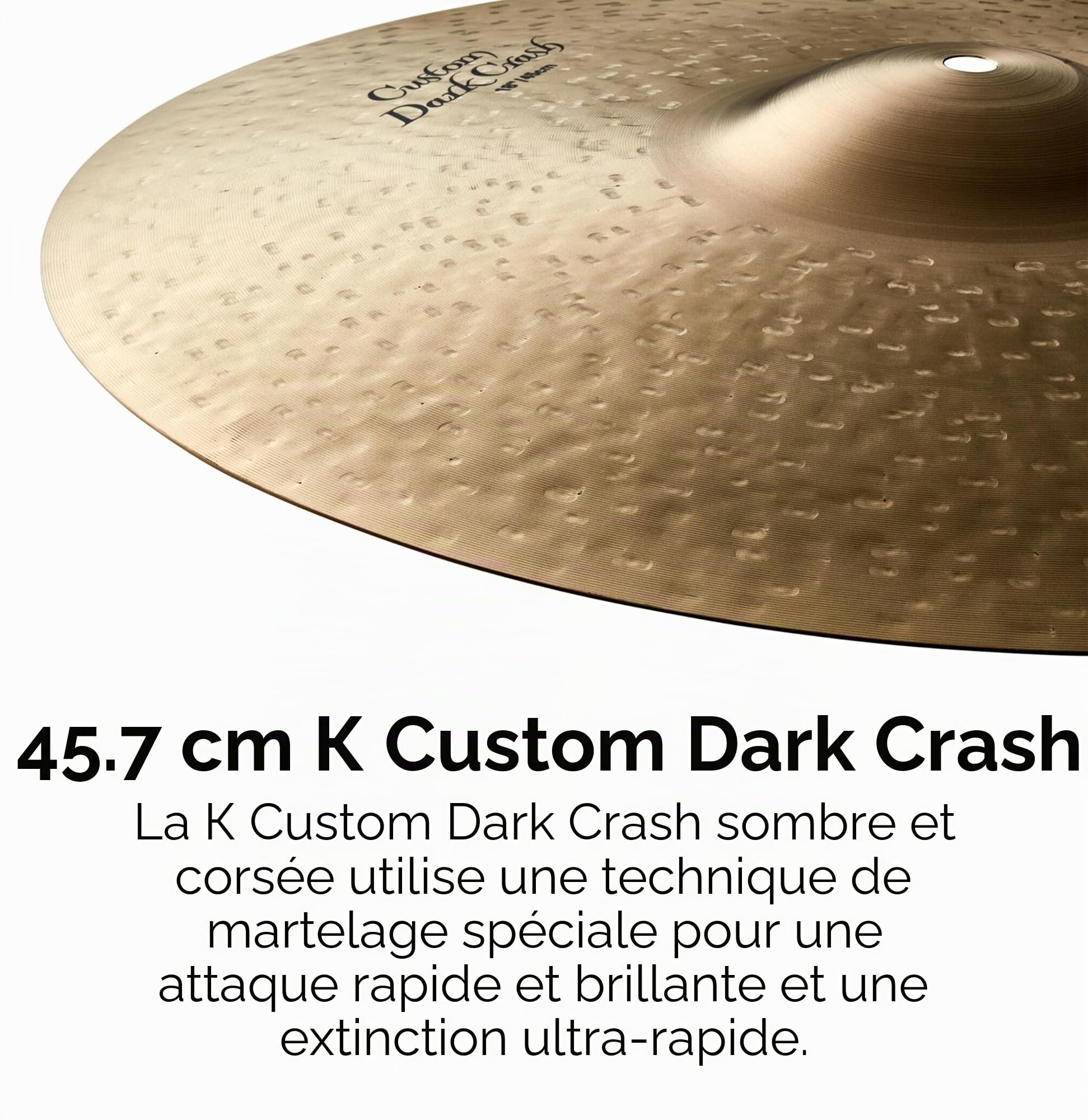 Zildjian K Custom Series - 18" Dark Crash Cymbal