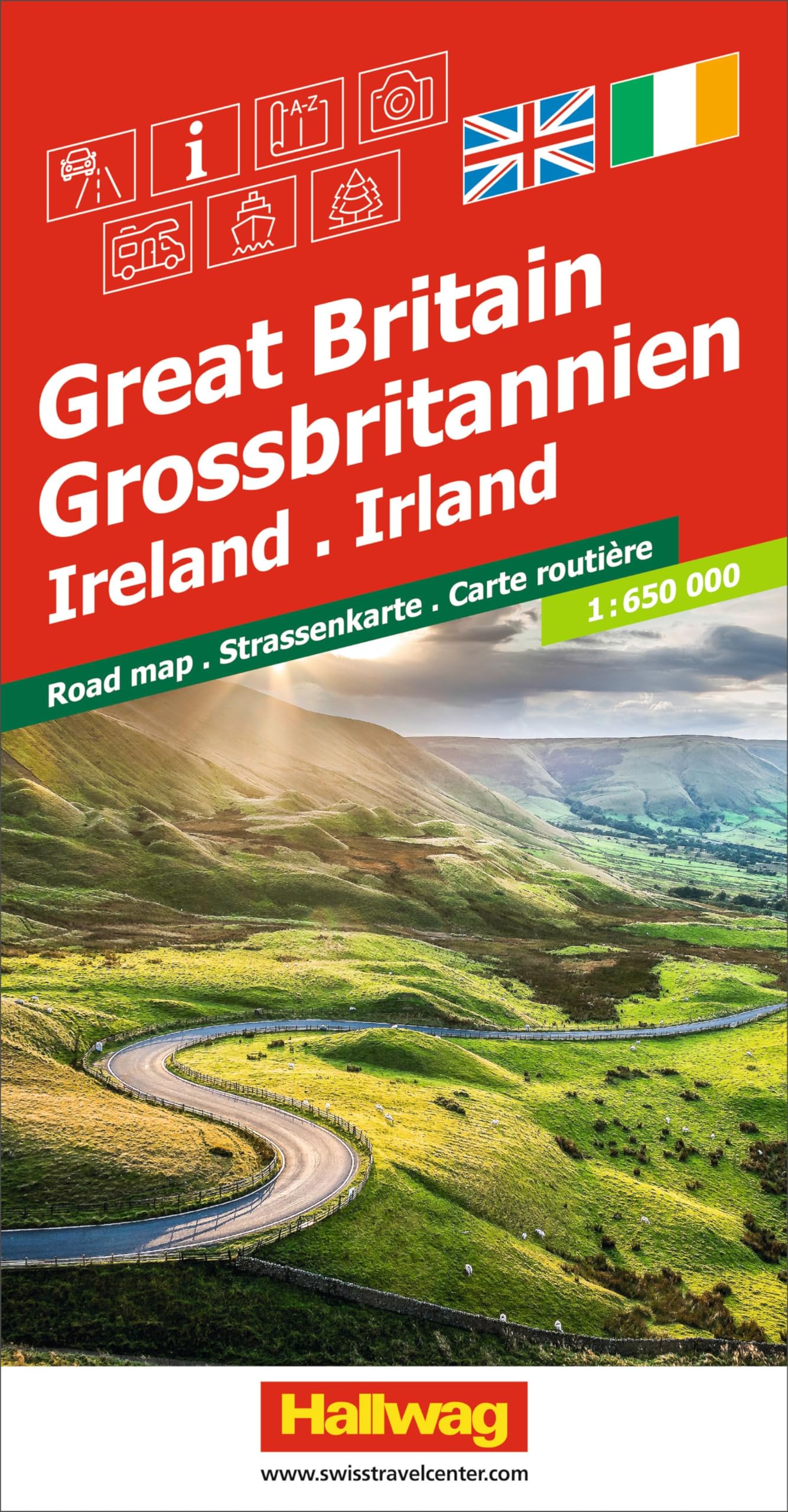 Great Britain / Ireland: Inkl. Transitpläne, Ortsverzeichnis und Reiseinformationen (Road maps)