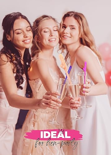 Miniatura 4 de 30+1 pajitas de pene grandes para despedida de soltera