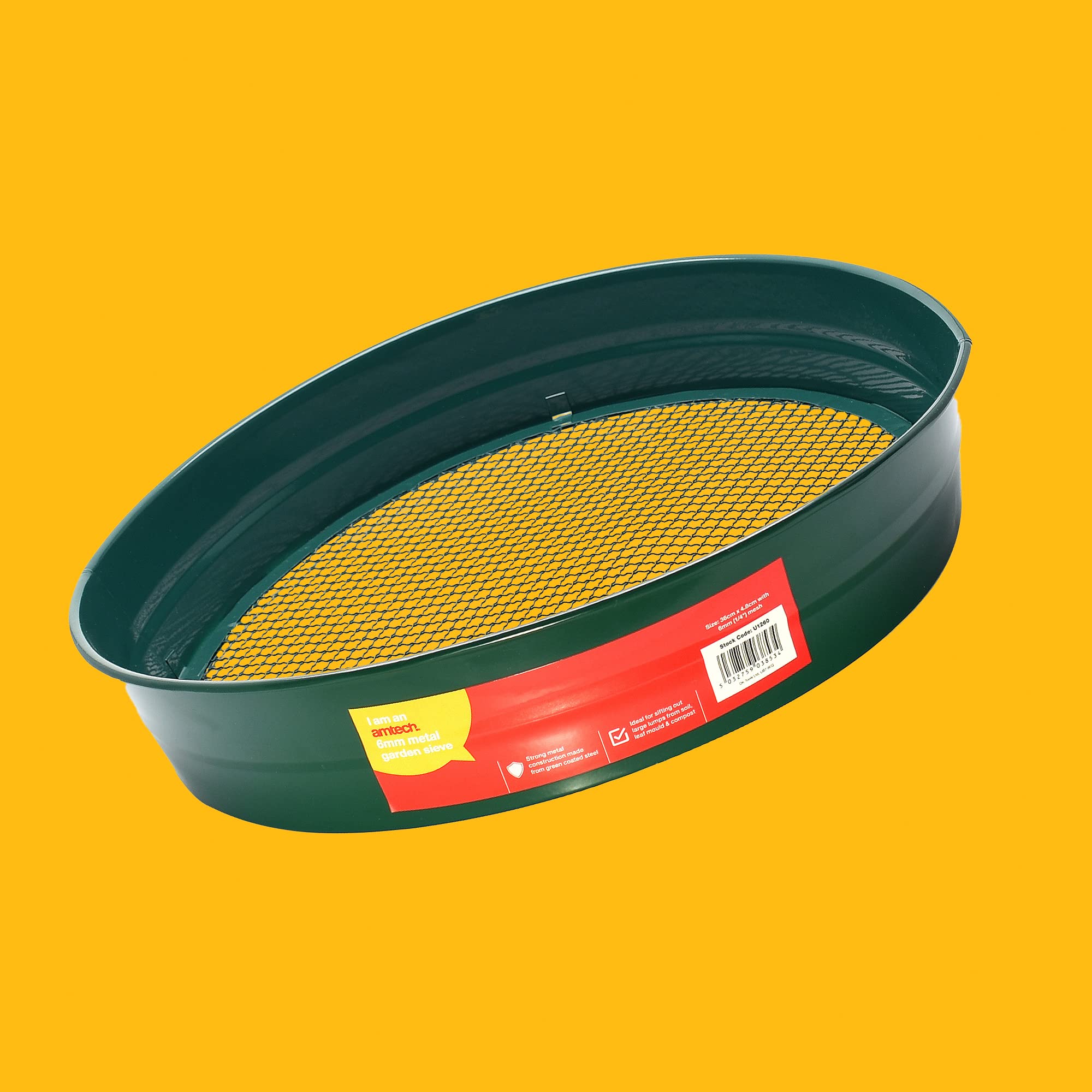 Amtech U1260 37cm (14.5") Tamiz de jardín de metal