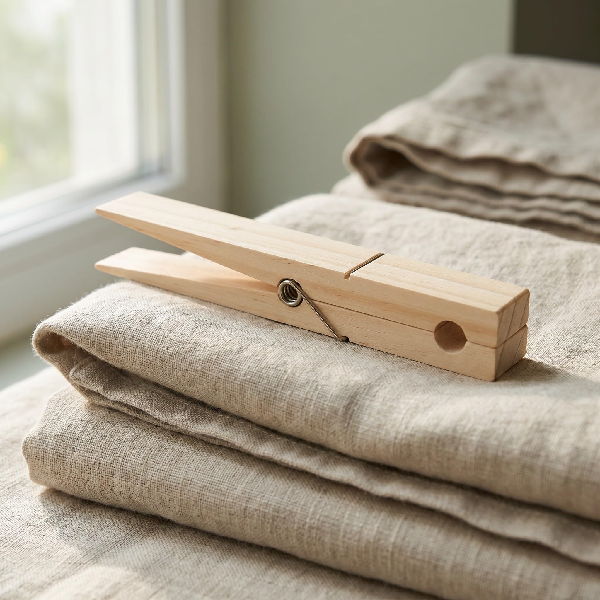 3 Stück Holz Handtuchhalter Große Klammer für Badezimmer 30x4x5cm Naturfarben Gleichmäßig Klemmend Gratfrei für Senioren