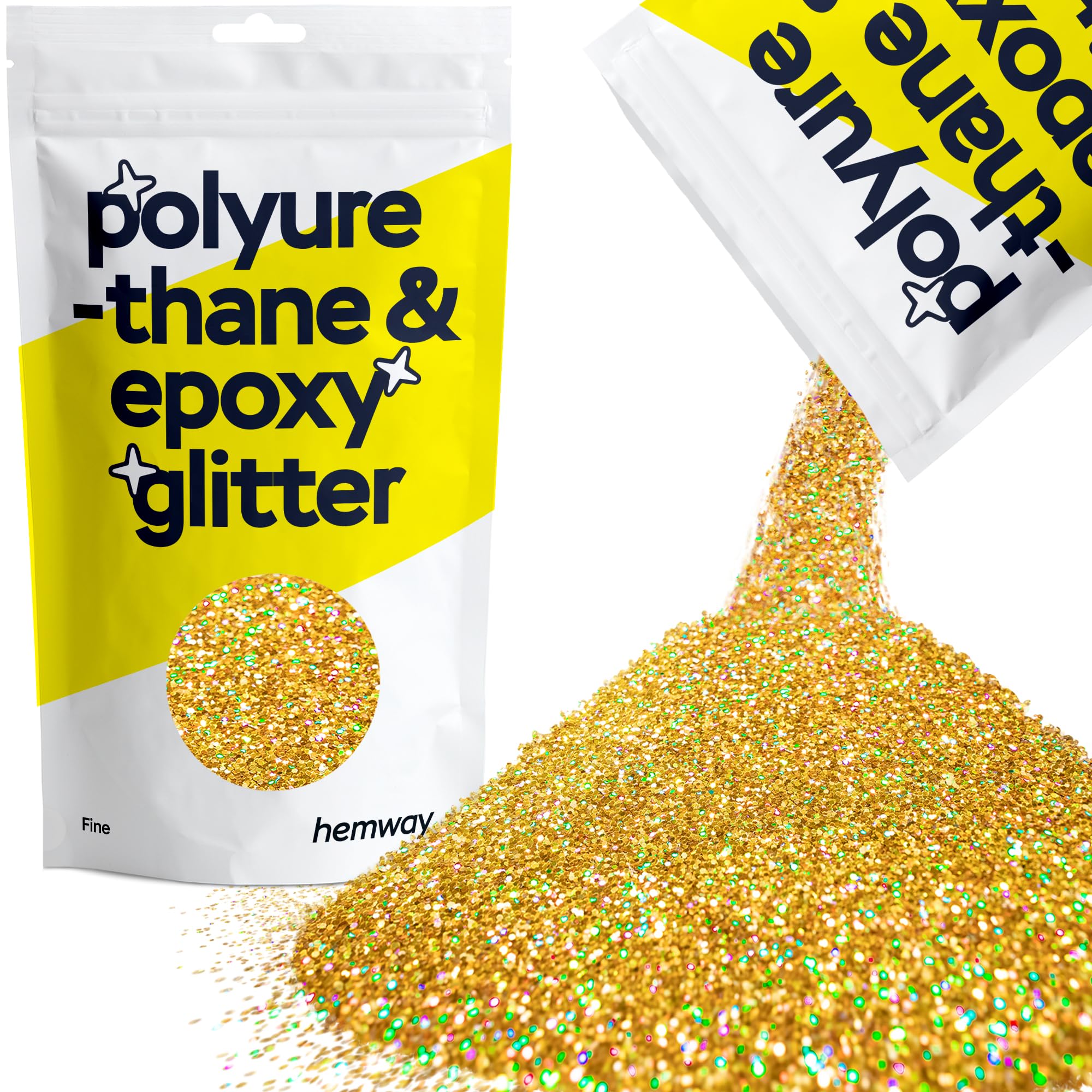 Hemway Resin Glitter Bronze Brown 100g Super Chunky | Polyurethane & Epoxy Glitter for Resin Crafts, Tumblers, Coasters, Floor & Table Art — view 221