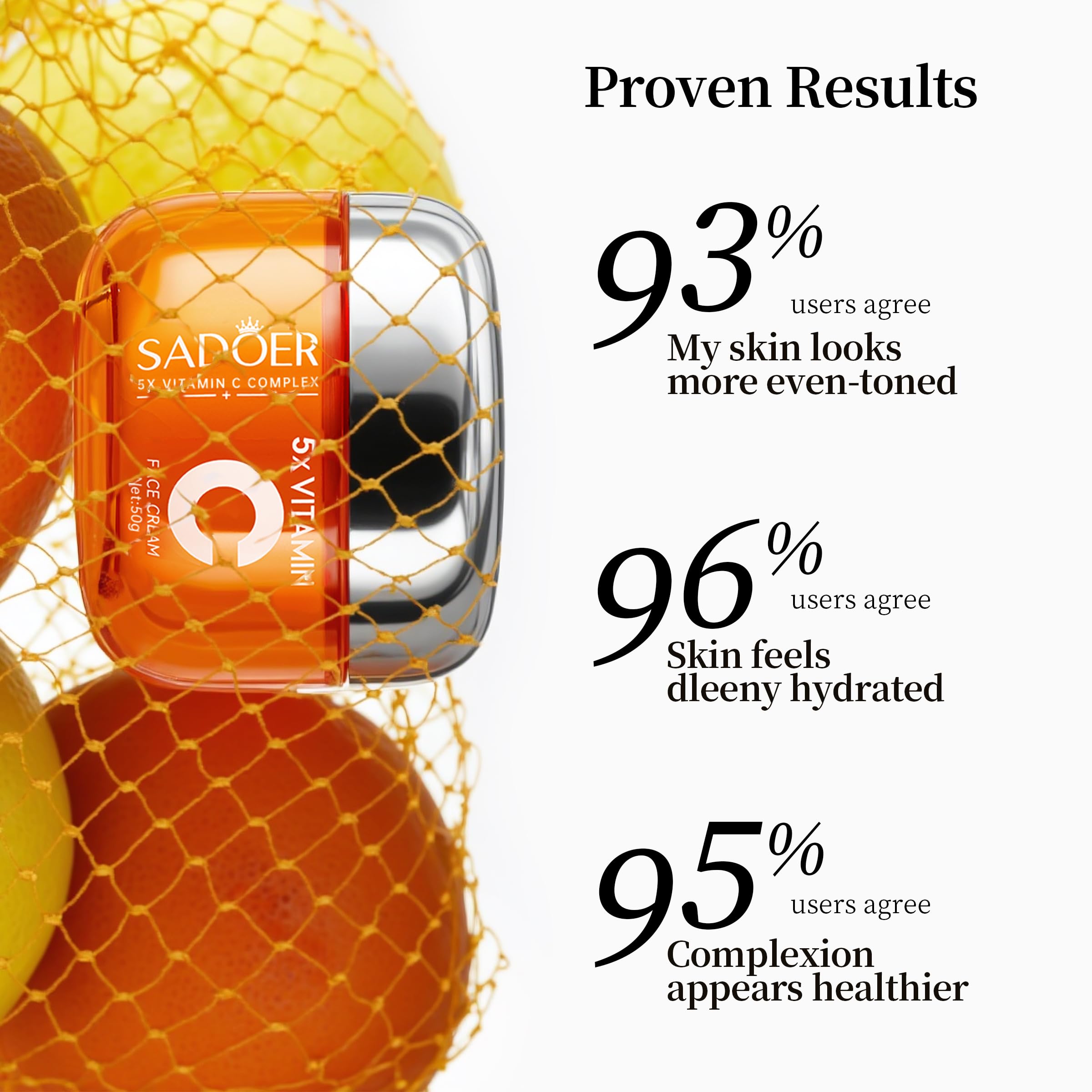 SADOER 5xビタミン スキンケアセット SADOER 5-Fold Vitamin C Whitening Brightening Skin Care Set with