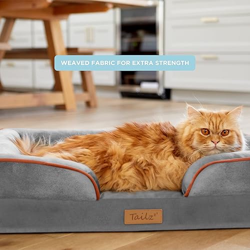 Miniatura 5 de Colchón para mascotas, espuma ortopédica, parte inferior antideslizante, ideal para perros y gatos, 29 pulgadas de largo x 19 pulgadas de ancho x 7