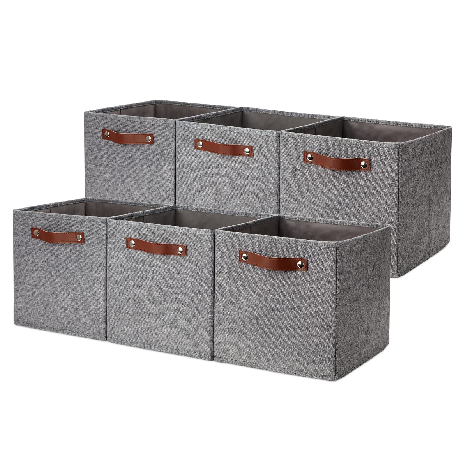 DULLEMELO Storage Cubes, Collapsible Cube Storage Bins 11 x 11 for