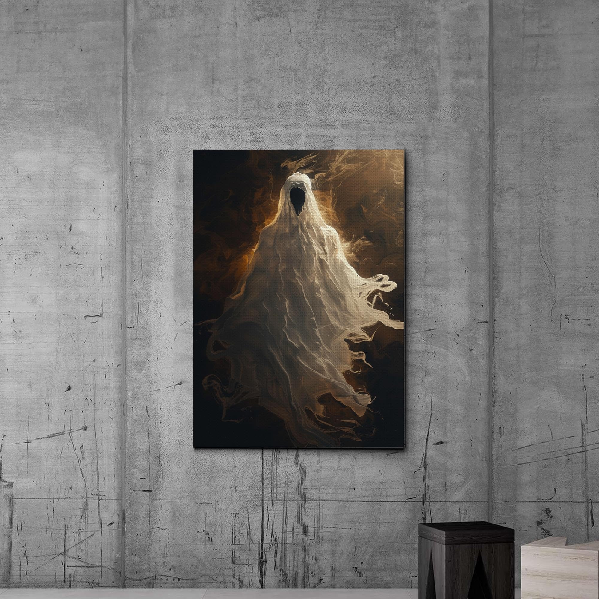 Amazon.com: Ghost Painting, Ghost Print, Gothic Art, Ghost In The
