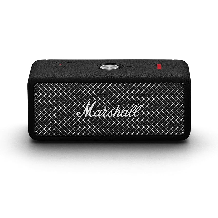 Marshall Emberton II Altoparlanti Bluetooth Portatili Wireless Accoppiabili IP67 Resistente a Polvere e Acqua, 30+ Ore di Riproduzione Ricarica Rapida, Acciaio Nero