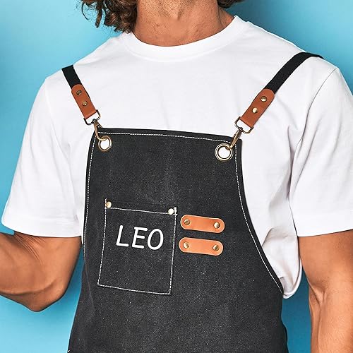 Miniatura 6 de Delantales para mujer con bolsillos  Delantales de chef para hombres  Delantal de herramientas para taller  Delantales multiusos