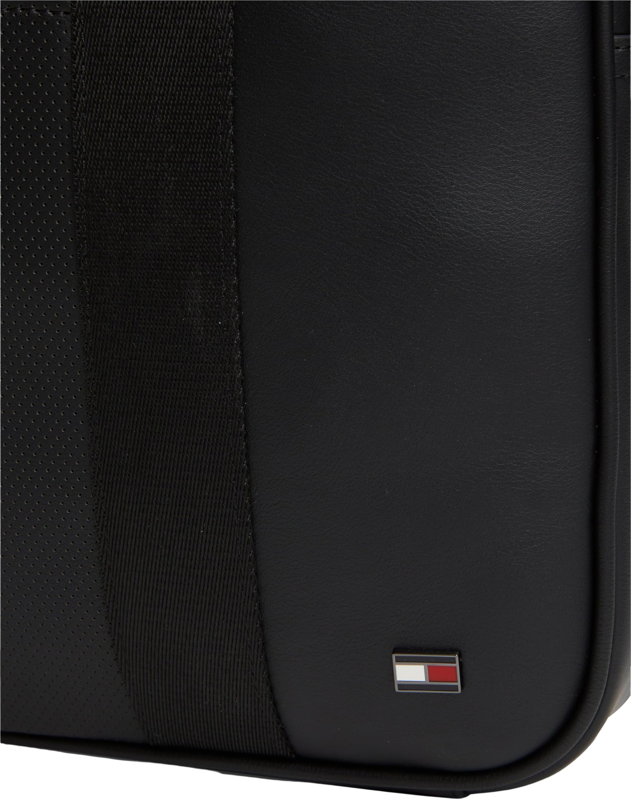 Tommy Hilfiger Men Th Foundation AM0AM14727 - Bolsa para computadora, color negro (negro), talla única