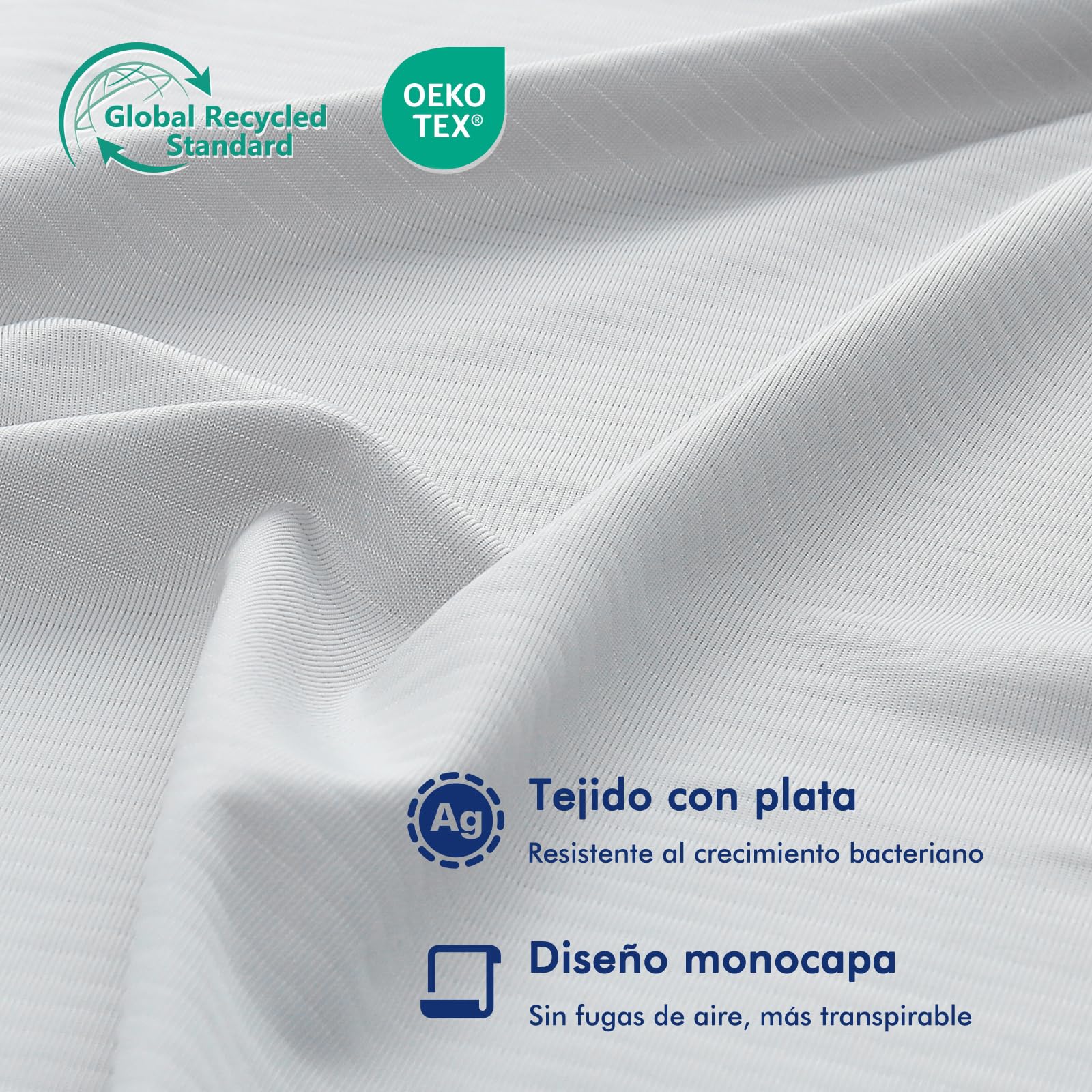 Elegear Manta Refrescante 150 × 200 cm, Manta de Verano con Iones de Plata y Fibras de Enfriamiento ARC-Chill 3,0 Q-MAX> 0,5, Enfriamiento Instantáneo, Hipoalergénica, Transpirable Y Ligero, Gris