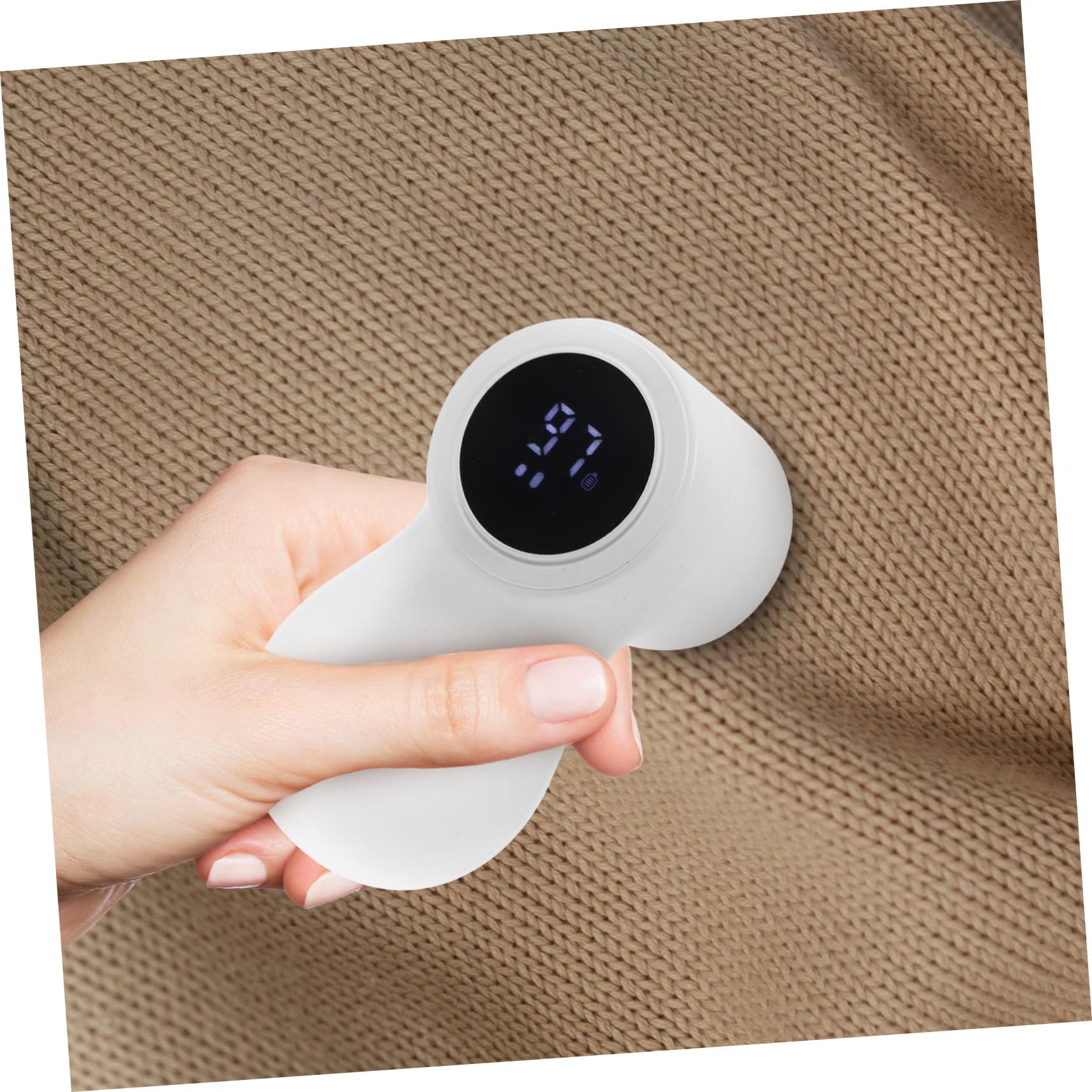 PACKOVE Quitapelusas Eléctrico Recargable 800mah Diseño Ergonómico para Ropa y Cojines de Sofá, Afeitadora Anti-bolitas de Abs y Acero Inoxidable