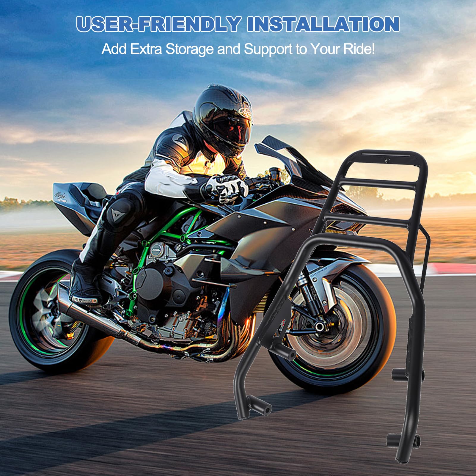 Bagażnik Motocyklowy do Indian FTR1200 2019-2023, Tylny Bagażnik Motocyklowy, Akcesoria FTR1200, Bagażniki Powersports, Bagażnik Tylny, Bagażnik Motocyklowy Rajdowy
