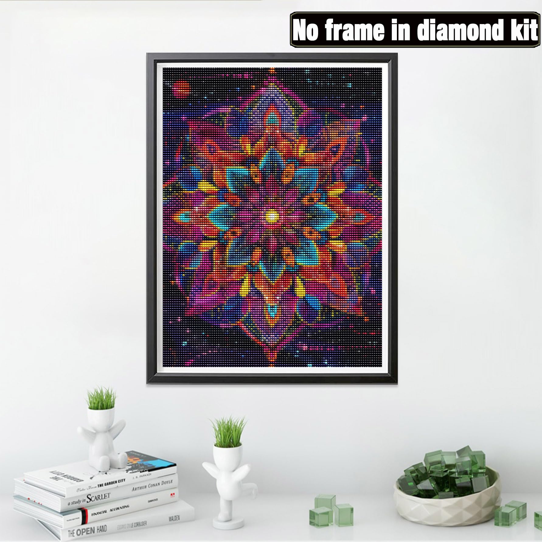 Yeerumo DIY 5D Diamond Painting Adulte Buch, Dabble Diamond Art Landschaft Diamant Painting Kit Complet Point De Croix Cristal Artisanat Décoration Murale De La Maison 30x40 Cm