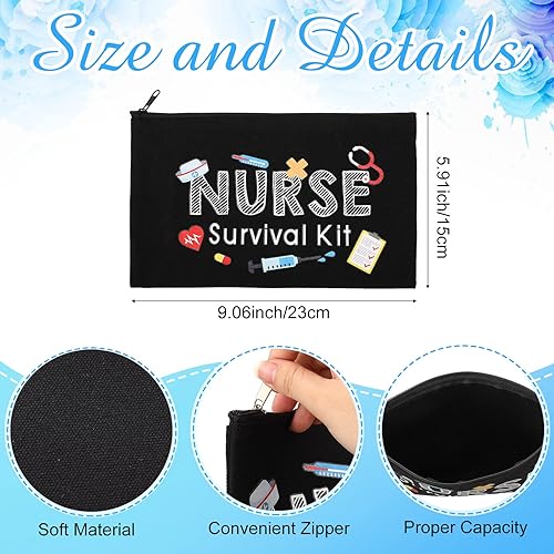 Miniatura 2 de Kit de supervivencia para enfermeras, bolsa de cosméticos, regalo divertido para enfermeras, practicantes, maquillaje, artículos de tocador, bolsa