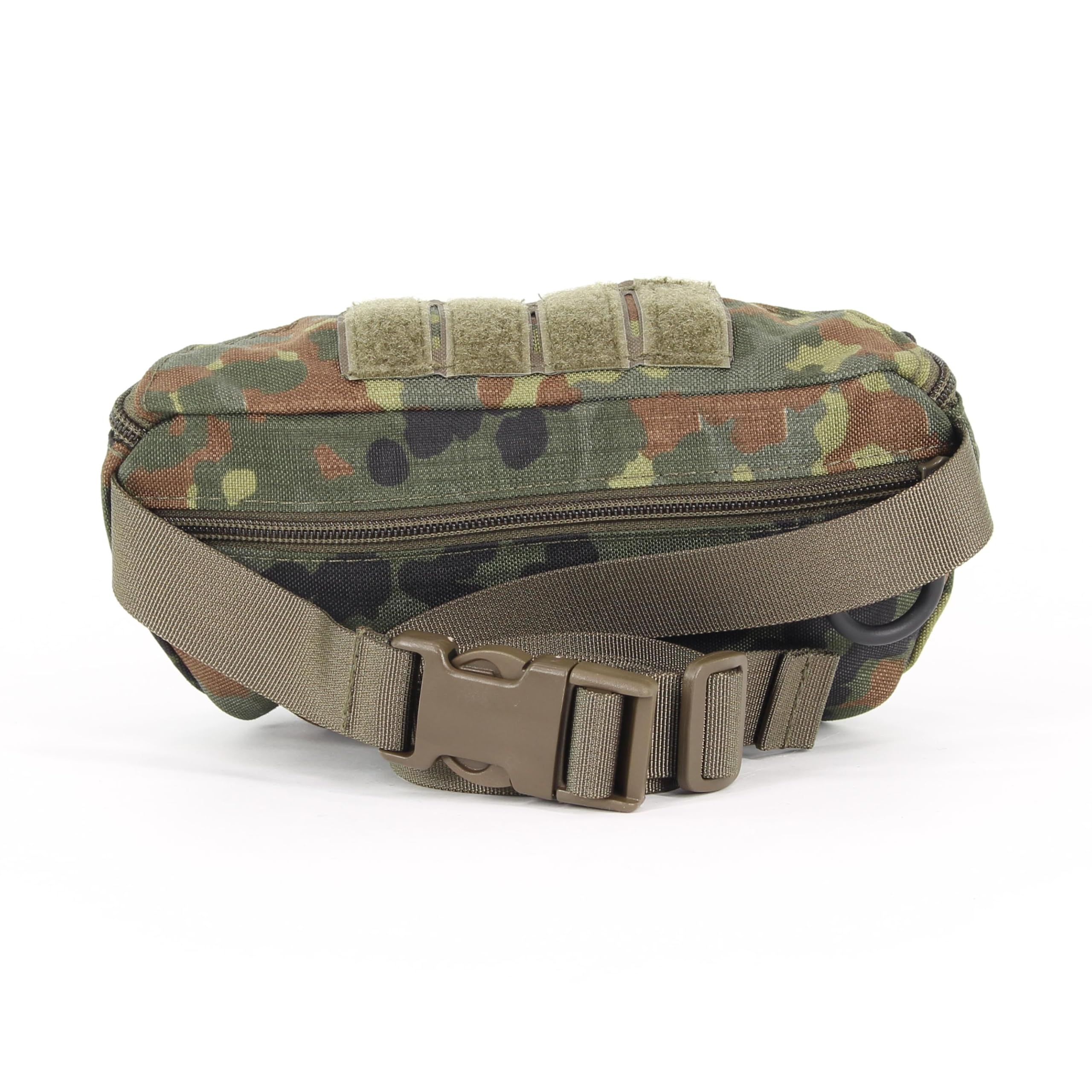 Zentauron Taktische Bauchtasche 1,25L aus Cordura - MOLLE Hüfttasche mit 2 Fächern & Klettfläche für EDC, IFAK & Outdoor - Hüftgurt 70-120 cm - Robuste Gürteltasche für Militär, Wandern & Freizeit