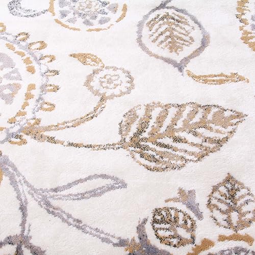 Miniatura 3 de SUPERIOR Indoor Small Area Rug, Jute Backed, Modern Floral Farmhouse Floor Decor, Perfect for Hallway, Entryway, LivingDining Room, Bedroom, Office,