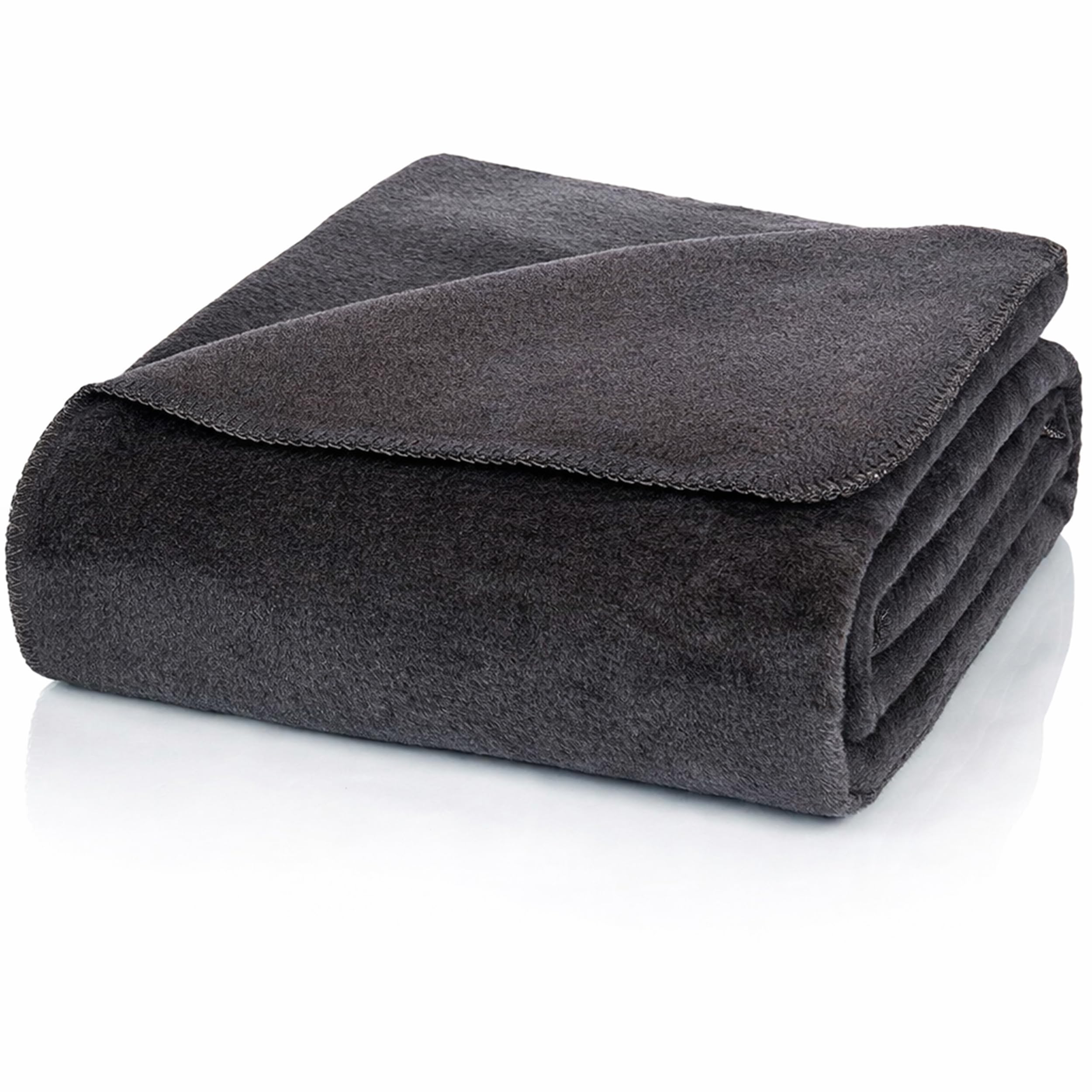 Glart Cozy gray XL blanket 150x200 cm, extra fluffy & warm as a sofa blanket, couch or bedspread, without sleeves - perfect for children and living rooms
