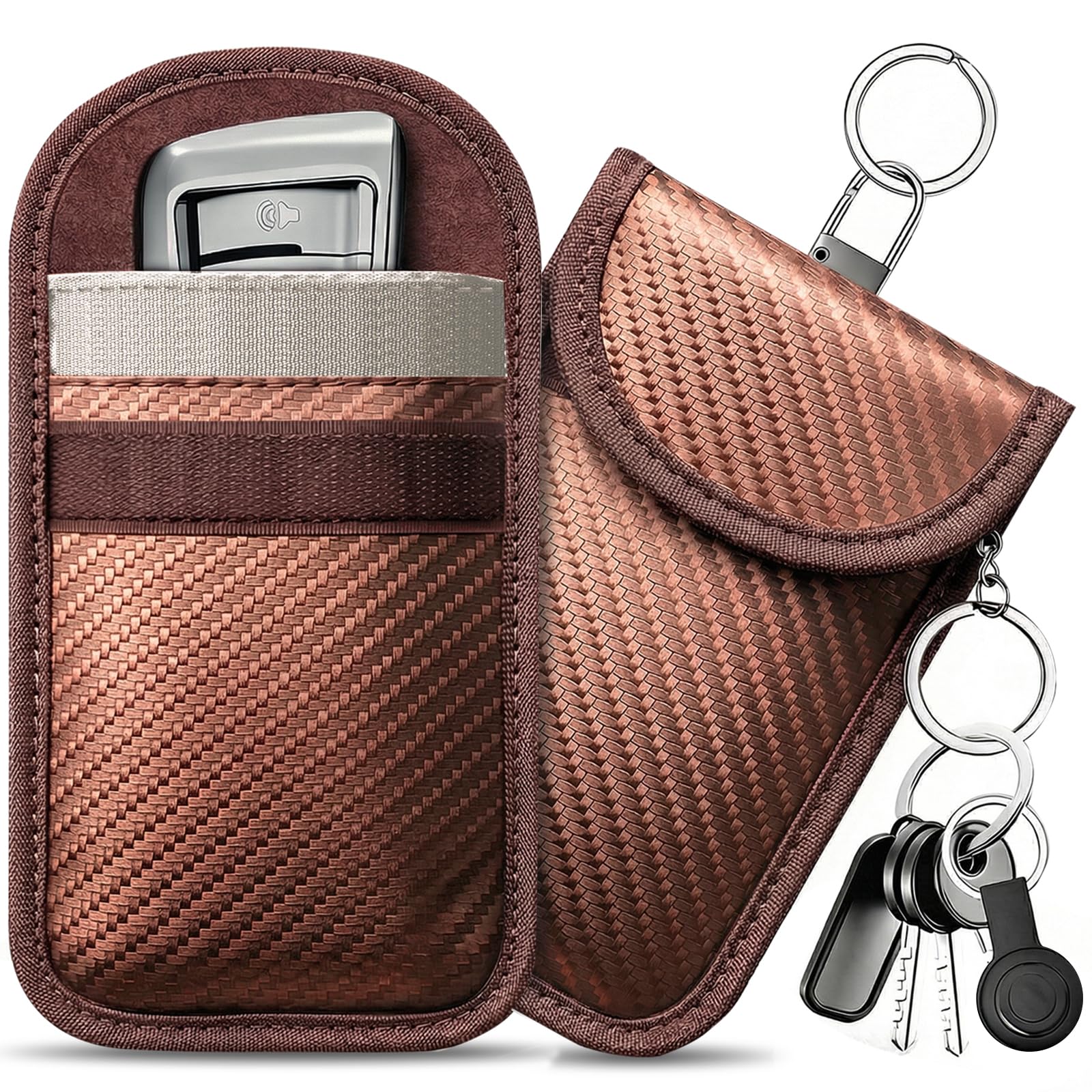 caslord 2 Pack Faraday Pouch for Car Keys