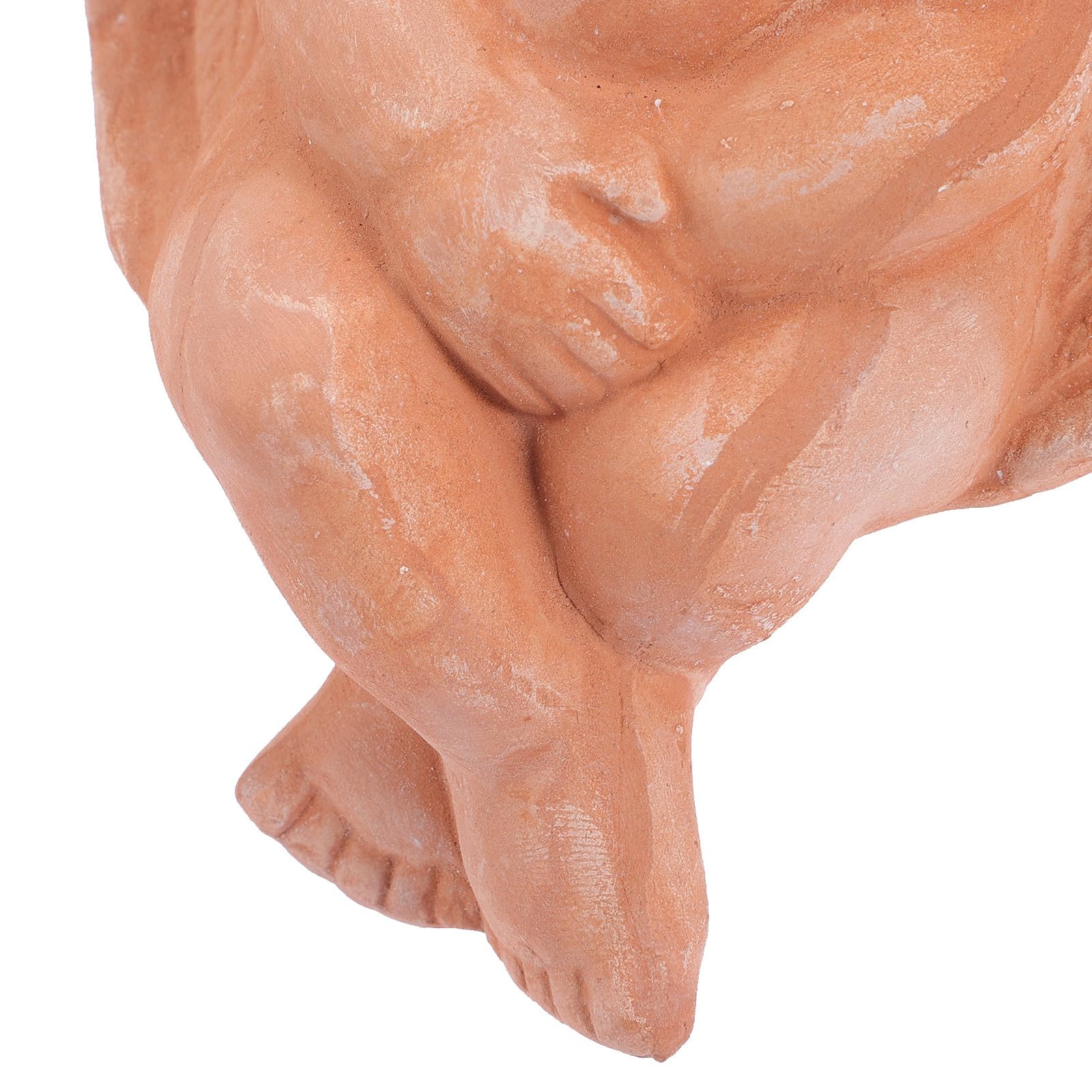 Statua di Angeli in Ceramica 2 Pezzi per Decorazione Casa e Ufficio, Scultura in Terracotta Resistente e Adorabile per Vasi e Arredamento da Tavolo