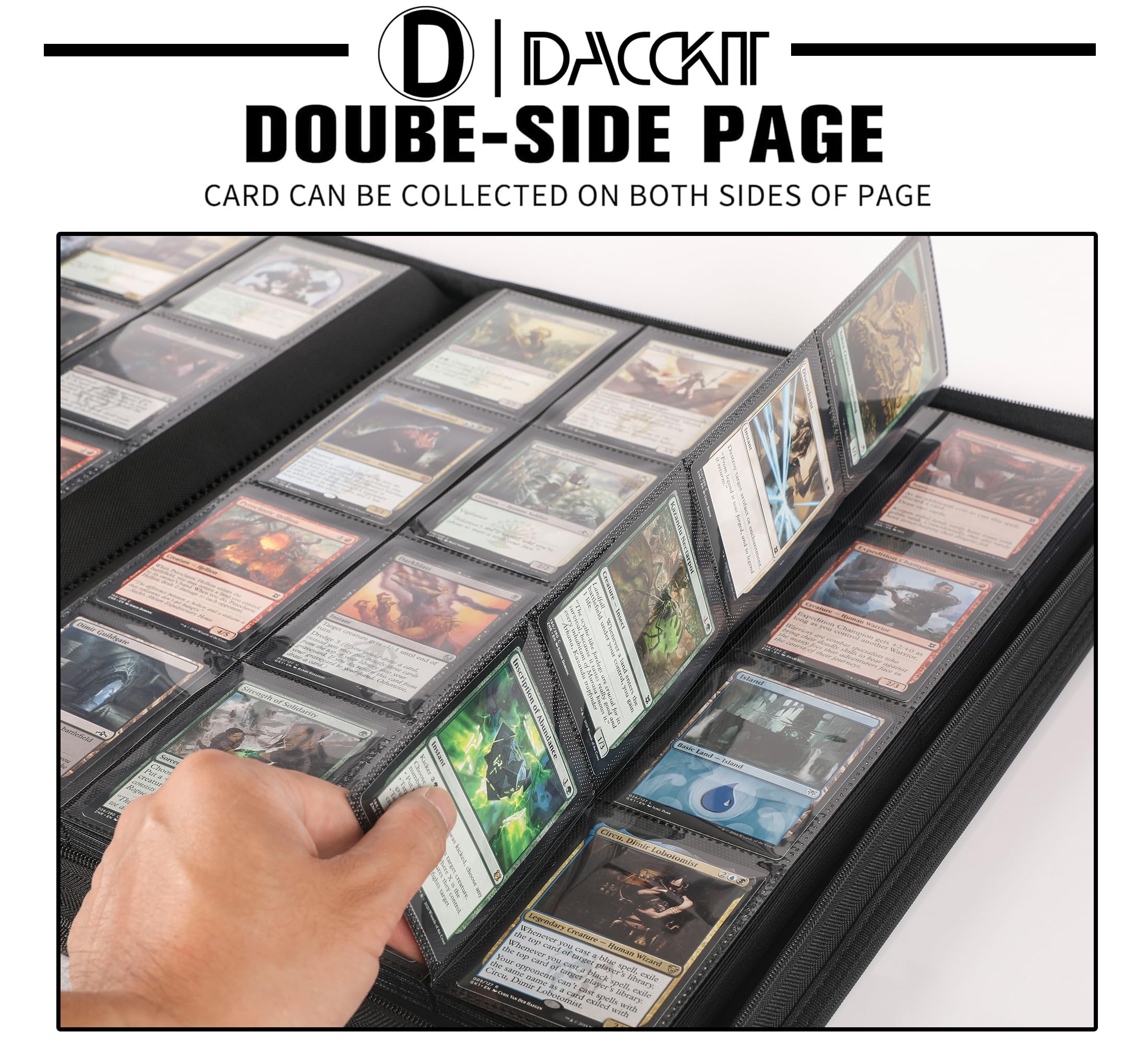 Amazon.com: Premium Card Binder 16 Pocket - Fits 1408 Cards4X4 Ringless  Card Album with Sleeves for Trading Cards & Sports CardsModel AClassic  Purple : Toys & Games